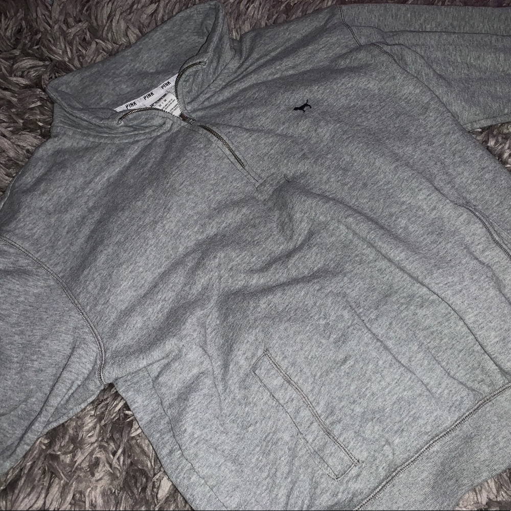 PINK 3/4 quarter zip